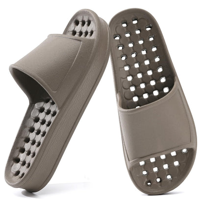 Unisex Arch Support Shower Shoes with Drain Holes Slides
