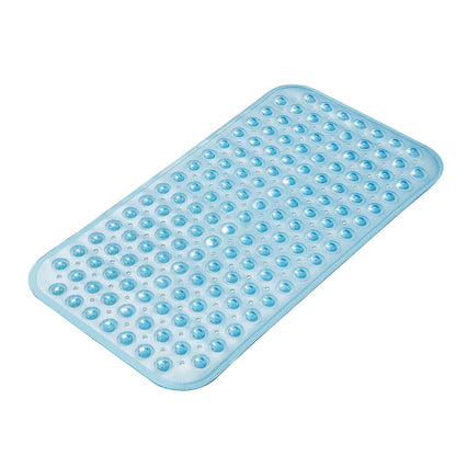 AmazerBath Bath Tub Mat, Medium Size 27.6 x 15 Inches Non-Slip Shower Mats with Suction Cups and Drain Holes, Bathroom Bathtub Mats Machine Washable (Clear)