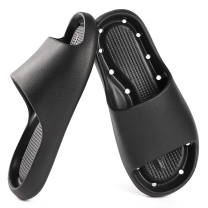 Unisex Arch Support Shower Shoes with Drain Holes Slides