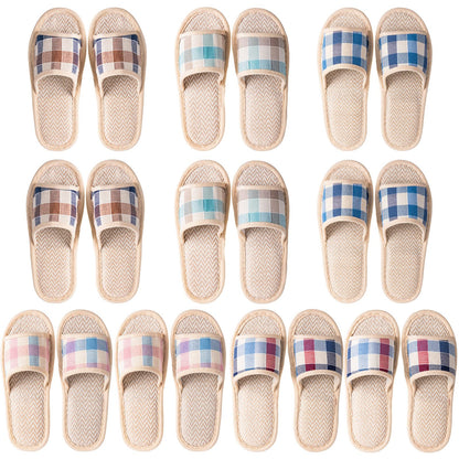 Tessco for you 10 Pairs Open Toe Guest Slippers Washable