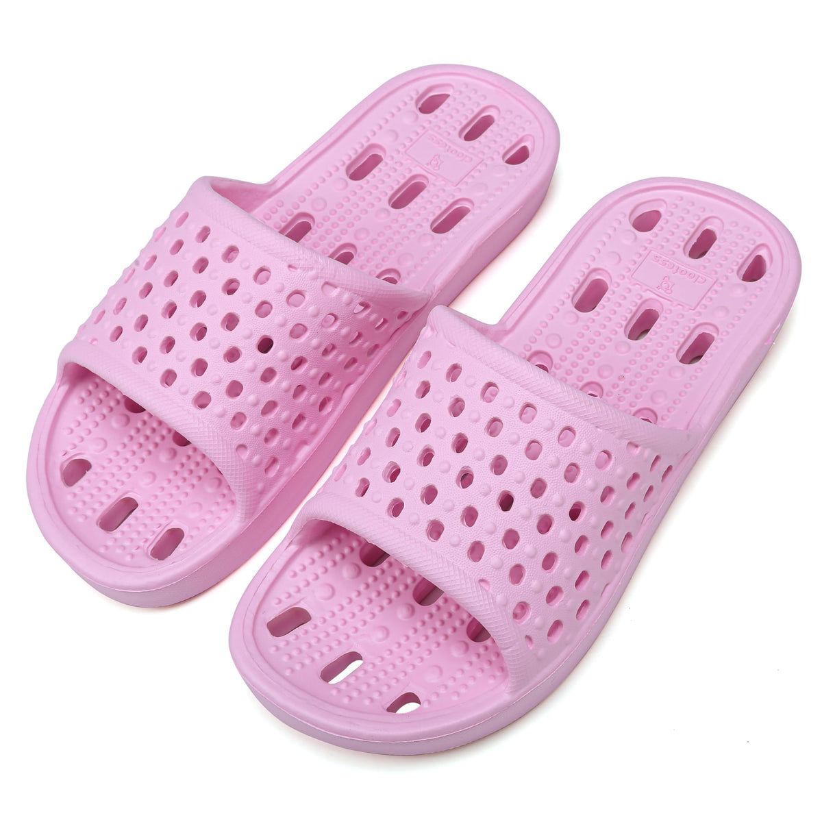 Shower Shoes for Men and Women,Non-Slip Quick-Dry Bath Slippers with Drain Holes,Lightweight Pool, Gym, Bathroom & College Dorm Sandals