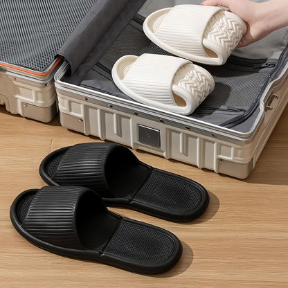 Shower Shoes Travel Foldable Portable Non Slip Slippers for Hotel Guests Swimming Spa Unisex Men Women Lightweight EVA Bathroom Slides Quick Drying Water Resistant Footwear