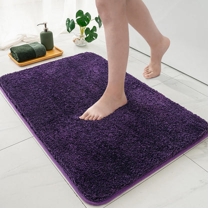 MIULEE Teal Bathroom Rugs Soft Small Microfiber Bath Mat 16x24 Inch