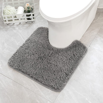 MIULEE Teal Bathroom Rugs Soft Small Microfiber Bath Mat 16x24 Inch