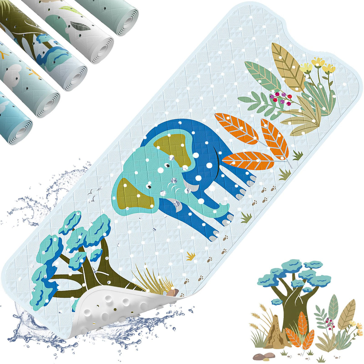 XIYUNTE Bath Mat for Tub Non Slip Bathtub Mat Non Slip 40x16 Baby Bath Mat