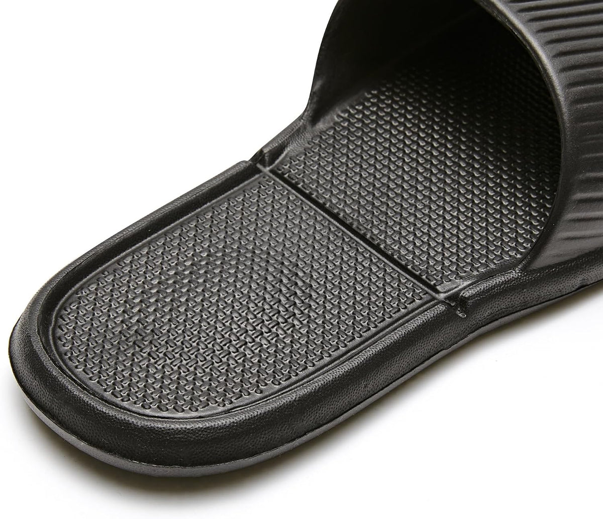 Shower Shoes Travel Foldable Portable Non Slip Slippers for Hotel Guests Swimming Spa Unisex Men Women Lightweight EVA Bathroom Slides Quick Drying Water Resistant Footwear