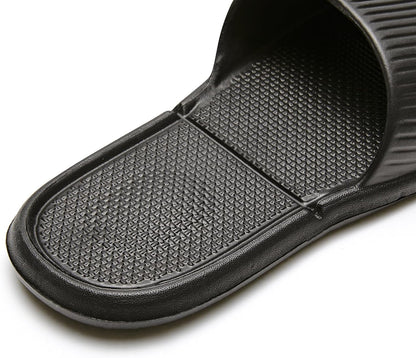 Shower Shoes Travel Foldable Portable Non Slip Slippers for Hotel Guests Swimming Spa Unisex Men Women Lightweight EVA Bathroom Slides Quick Drying Water Resistant Footwear