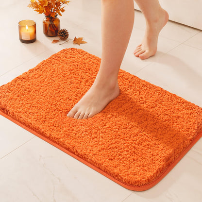 MIULEE Teal Bathroom Rugs Soft Small Microfiber Bath Mat 16x24 Inch