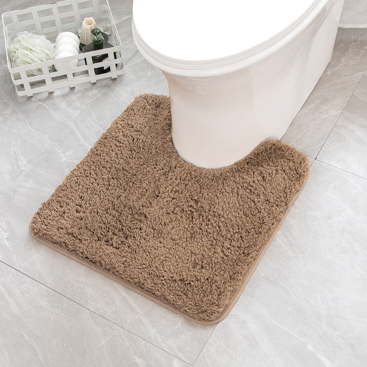 MIULEE Teal Bathroom Rugs Soft Small Microfiber Bath Mat 16x24 Inch