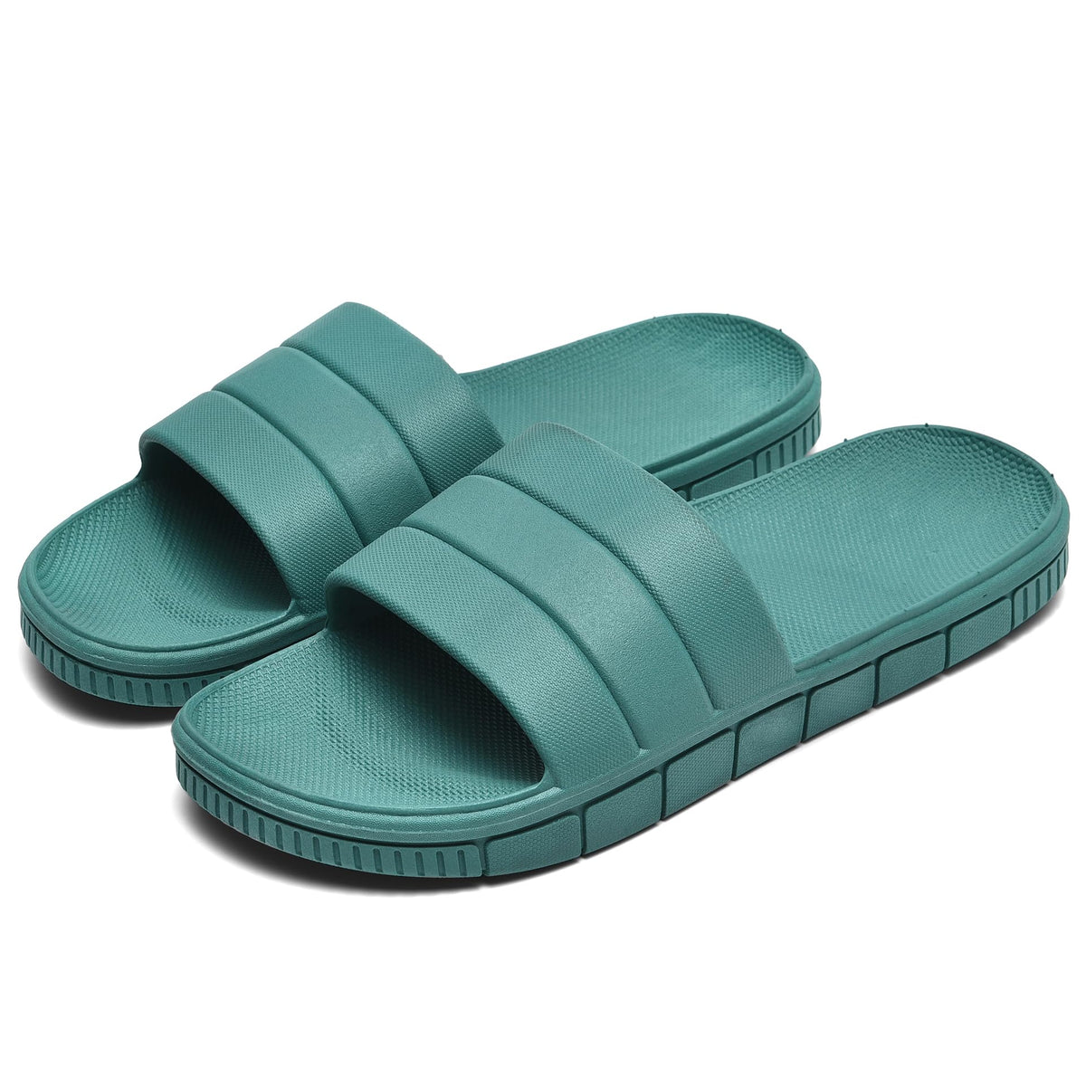 clootess Shower Slide Shoes for Men and Women Home Sandal Bath Slipper Indoor House Pool College Dorm Non-Slip