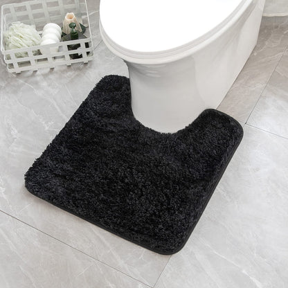 MIULEE Teal Bathroom Rugs Soft Small Microfiber Bath Mat 16x24 Inch