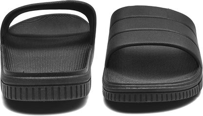 clootess Shower Slide Shoes for Men and Women Home Sandal Bath Slipper Indoor House Pool College Dorm Non-Slip