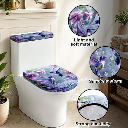2 Piece Toilet Seat Cover Set with Tank Cover for Bathroom Decor