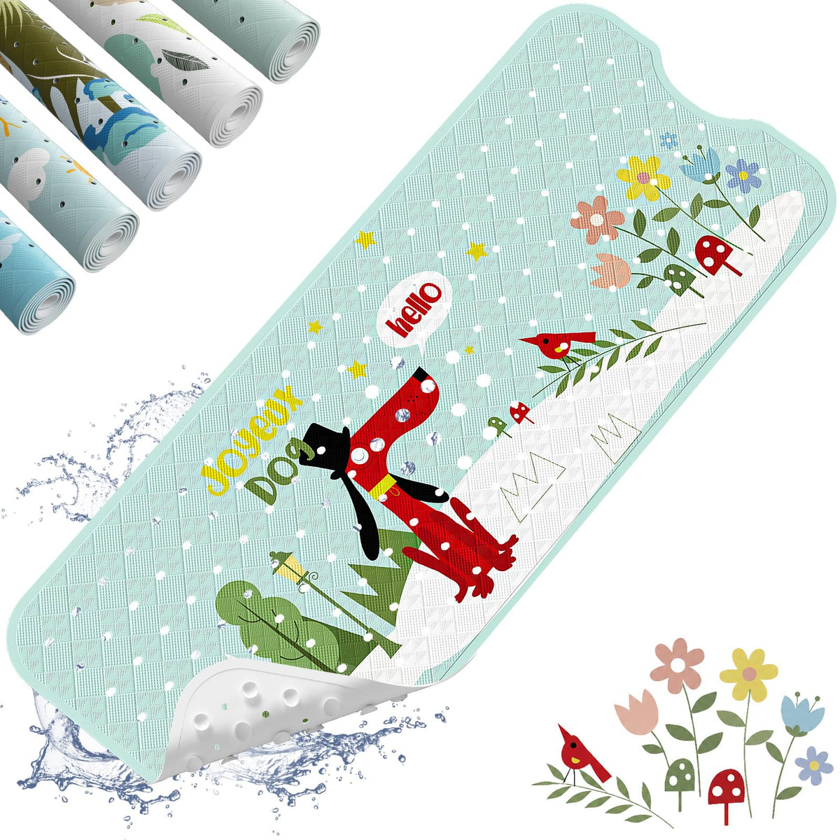 XIYUNTE Bath Mat for Tub Non Slip Bathtub Mat Non Slip 40x16 Baby Bath Mat