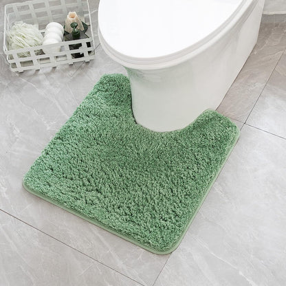 MIULEE Teal Bathroom Rugs Soft Small Microfiber Bath Mat 16x24 Inch