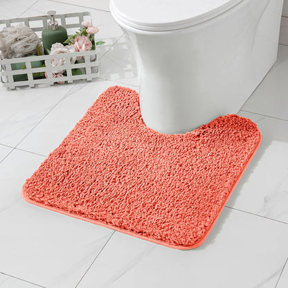 MIULEE Teal Bathroom Rugs Soft Small Microfiber Bath Mat 16x24 Inch