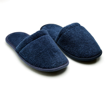 Arus Men's Cotton Slippers Turkish Terry Cloth for Spa and Bath