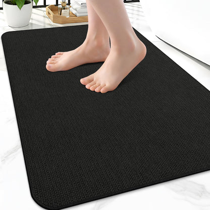 Smiry Ultra Thin Bath Mat 30X20, Non Slip Rubber Washable Bathroom Rugs