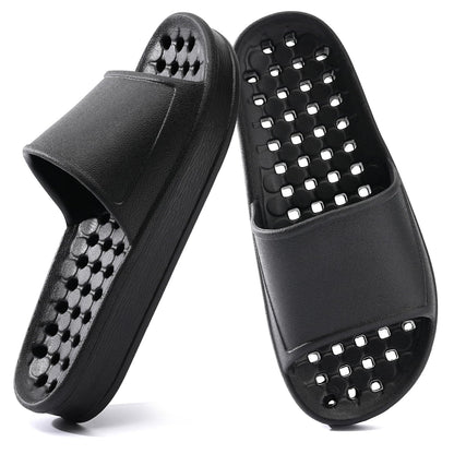 Unisex Arch Support Shower Shoes with Drain Holes Slides