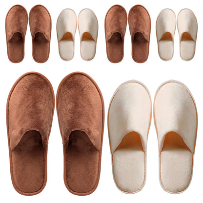 OSTADARRA 6-10 Pairs Spa Slippers, Non Slip Disposable Slippers For Guest