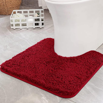 MIULEE Teal Bathroom Rugs Soft Small Microfiber Bath Mat 16x24 Inch