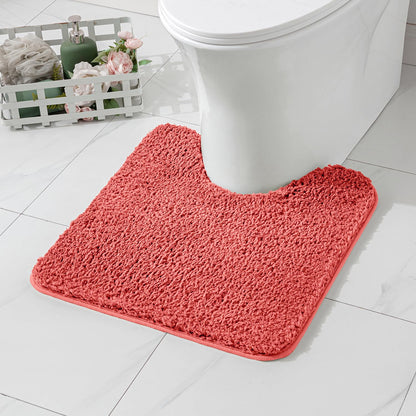 MIULEE Teal Bathroom Rugs Soft Small Microfiber Bath Mat 16x24 Inch