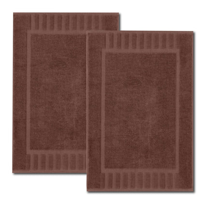 White Classic Luxury Aqua Bath Mats 22x34, 2 Pack, [Not a Bathroom Rug]