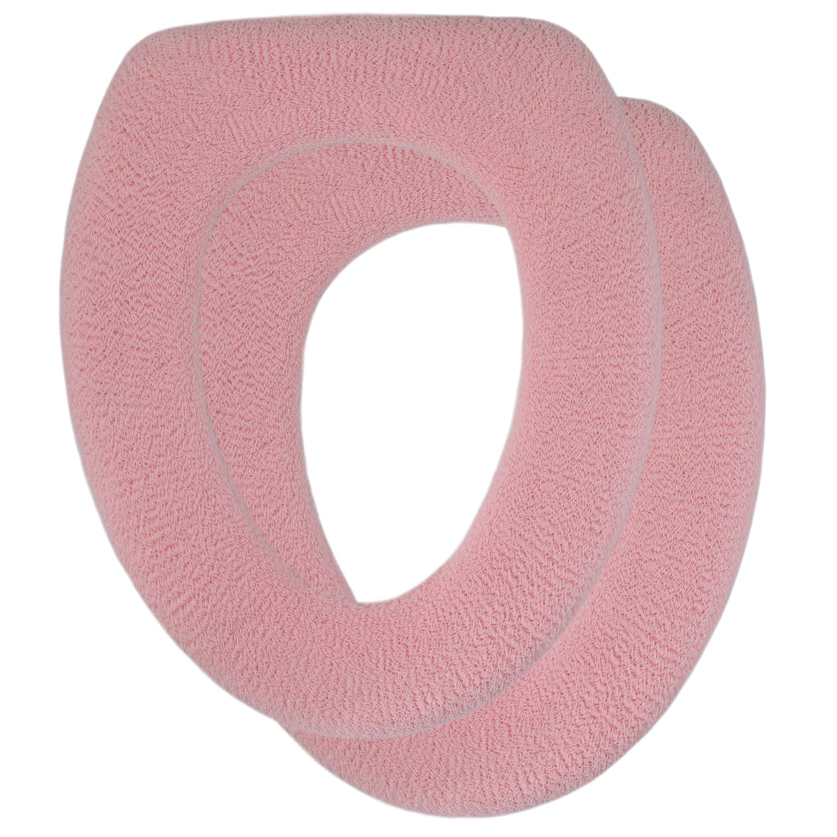 Soft Toilet Seat Cover - Plush & Thick Fabric Toilet Seat Warmer for Round & Elongated 14x18" Toilet Seats - Reusable, Machine-Washable, Easy-Install - Gift-Ready Packaging - Frost Gray