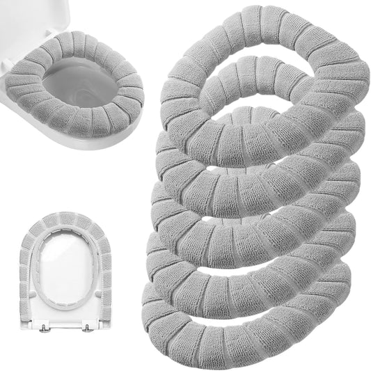 Legigo 5 Pack Toilet Seat Cover, Soft Toilet Seat Warmer Pads for Bathroom