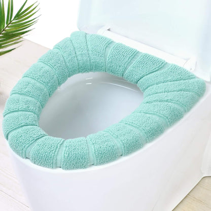 Warm Soft Toilet Seat Cover, Thick Stretchable Washable Bathroom Pad, 3PCS