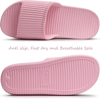 House Slipper for Women Men, Shower Shoes, Fast-Dry Nonslip Slides Sandal