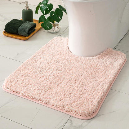 MIULEE Teal Bathroom Rugs Soft Small Microfiber Bath Mat 16x24 Inch