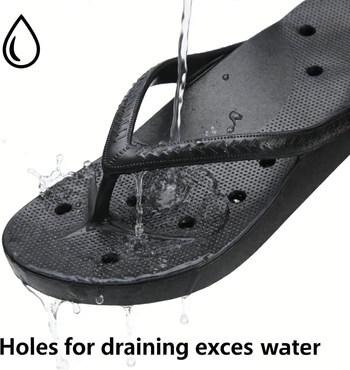 Shower Shoes for Men and Women Non-Slip Arch Support Slippers