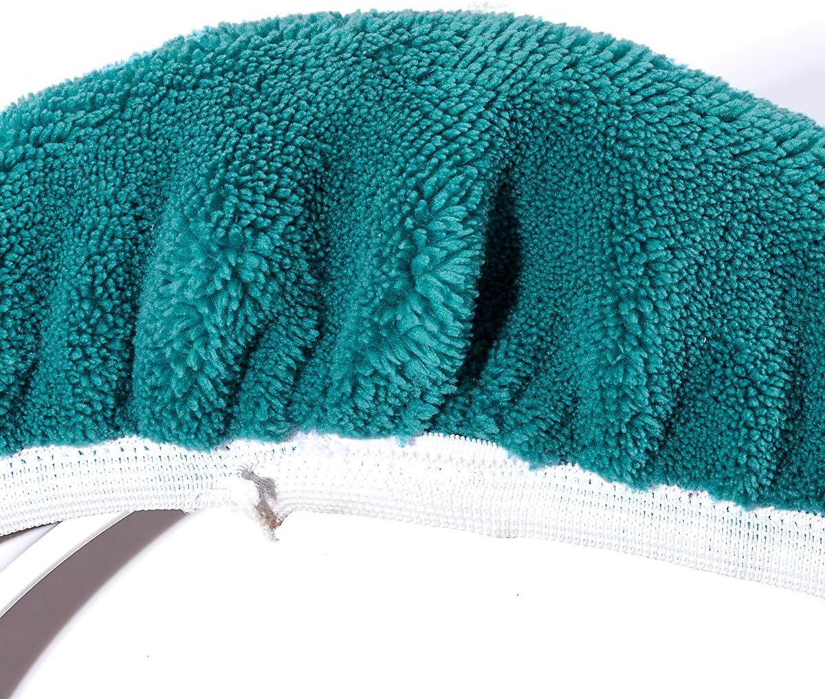 Madeals Microfiber Toilet Lid Cover Soft and Absorbent, Comfortable Bathroom Toilet Lid Cover Seat Fits Most Size Toilet Lids for Teal