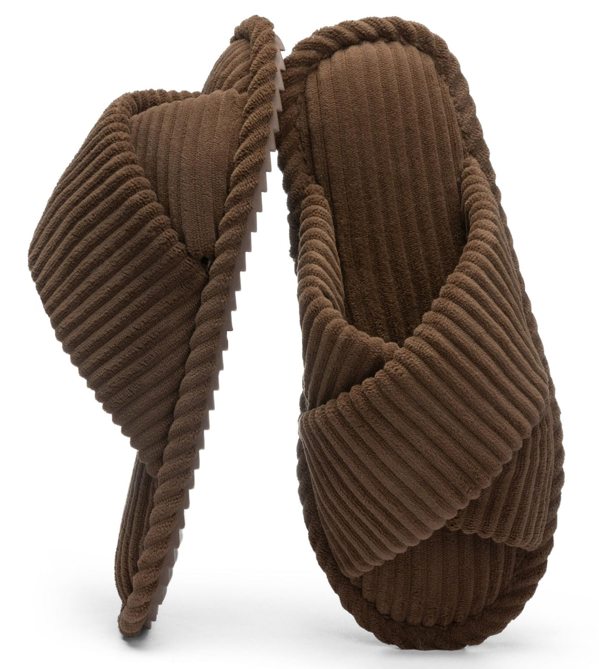 GOEWY Slippers for Women with Memory Foam Open toe House Bedroom Shoes