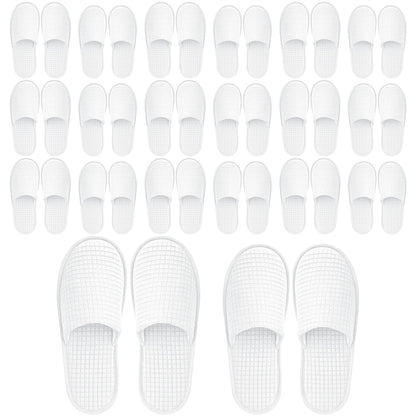 12-20Pairs Disposable Slippers Non Slip Washable for Guest Hotel Travel