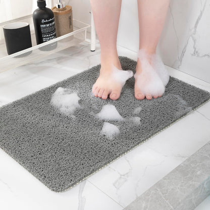 Hargiis Non Slip Bathtub Mat, Anti Slip Shower Mat, Fast Drying Bath Tub Mats, Foot Scrubber Mat, Anti Slip Mat for Tub, Floor, Bathroom, Home, Kitchen, Hotel (Beige 24"x16")