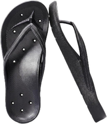 Shower Flip Flops with Arch Support for Women Men, Bath Slippers