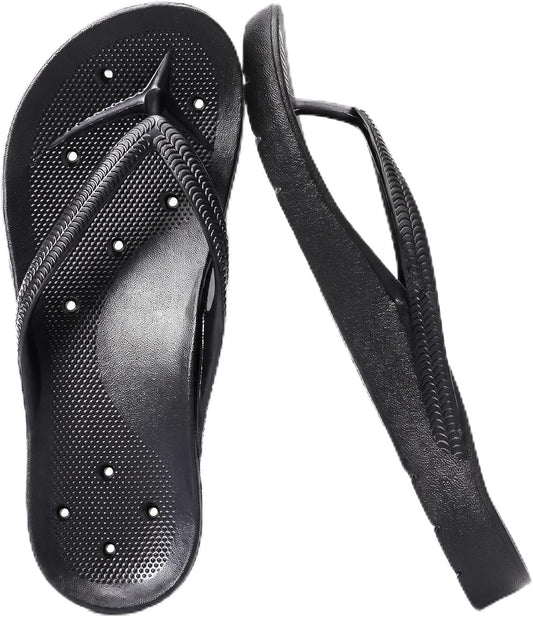 Shower Flip Flops with Arch Support for Women Men, Bath Slippers