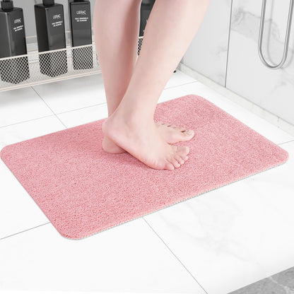 Hargiis Non Slip Bathtub Mat, Anti Slip Shower Mat, Fast Drying Bath Tub Mats, Foot Scrubber Mat, Anti Slip Mat for Tub, Floor, Bathroom, Home, Kitchen, Hotel (Beige 24"x16")