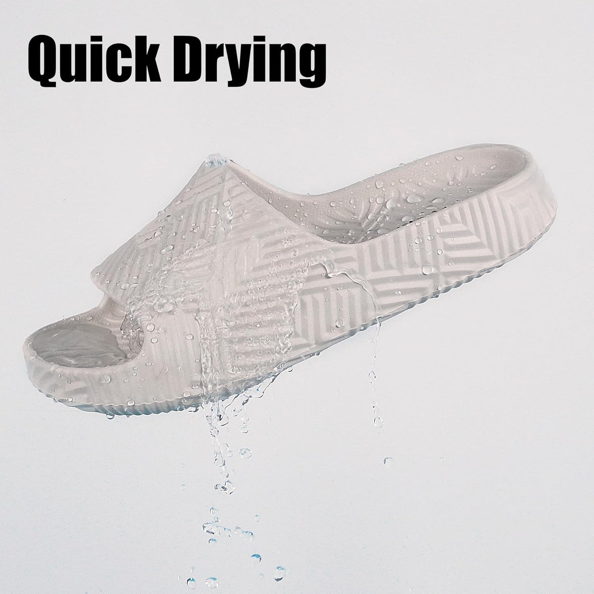 Weweya Slides for Women Men Shower Shoes House Slippers Beach Sandals