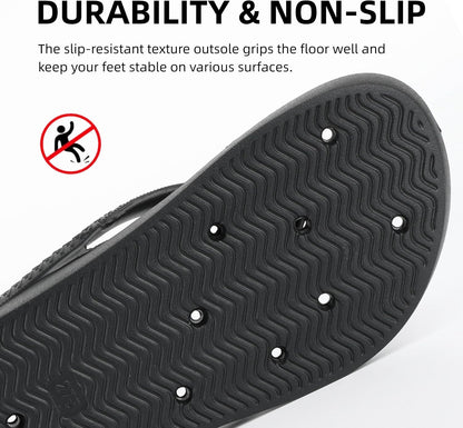 Shower Shoes for Men and Women Non-Slip Arch Support Slippers