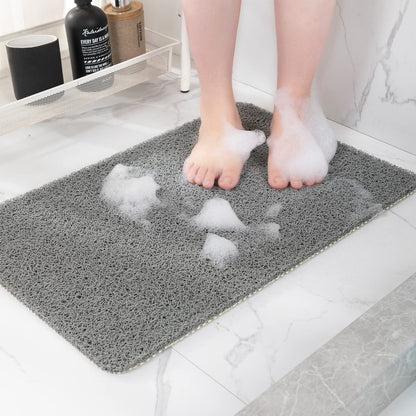 Hargiis Non Slip Bathtub Mat, Anti Slip Shower Mat, Fast Drying Bath Tub Mats, Foot Scrubber Mat, Anti Slip Mat for Tub, Floor, Bathroom, Home, Kitchen, Hotel (Beige 24"x16")