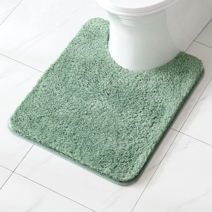MIULEE Teal Bathroom Rugs Soft Small Microfiber Bath Mat 16x24 Inch