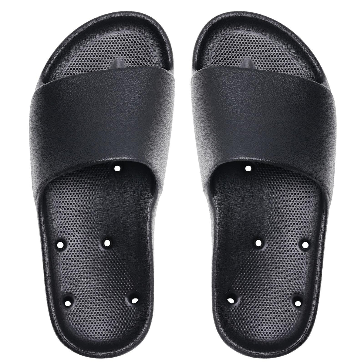 Unisex Arch Support Shower Shoes with Drain Holes Slides