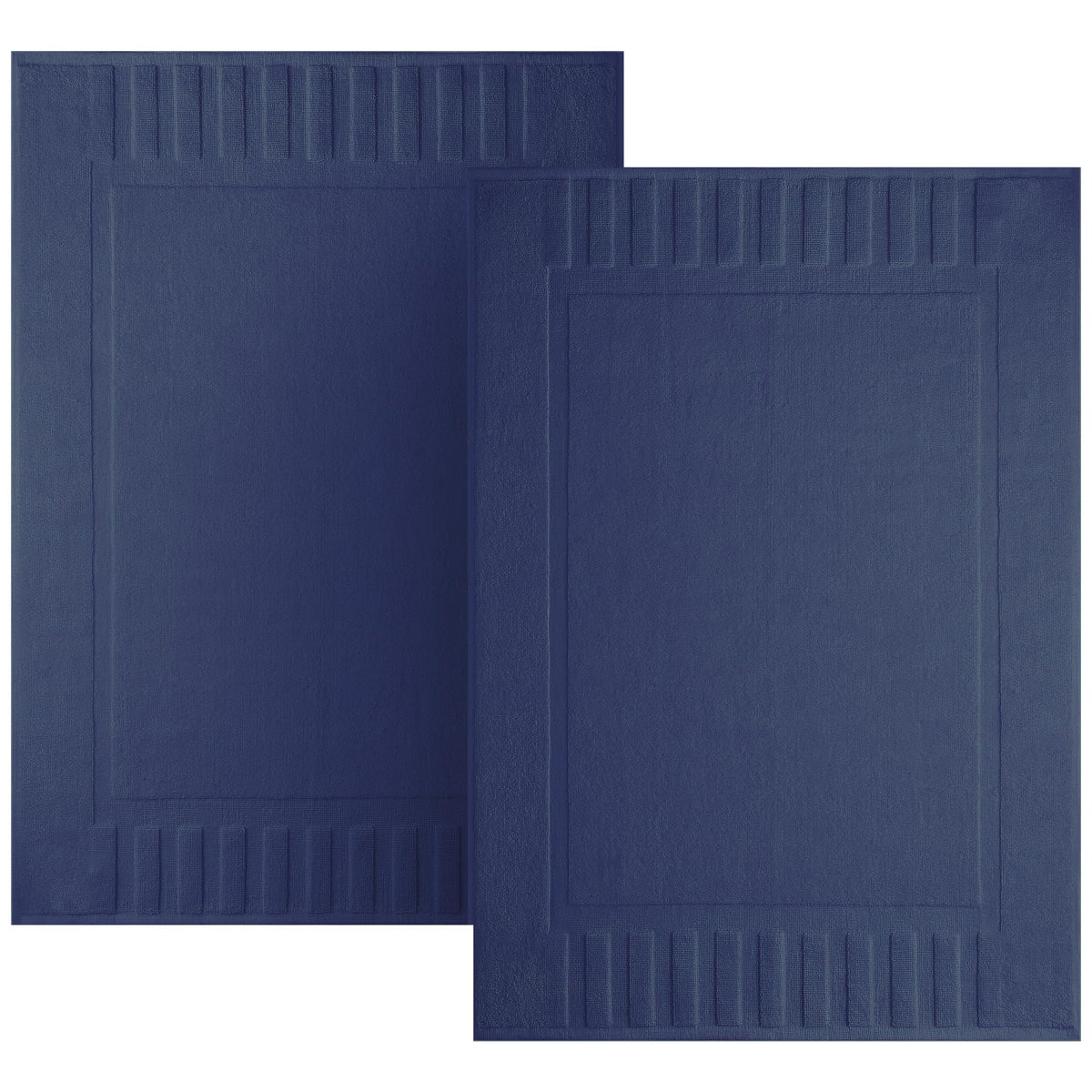 White Classic Luxury Aqua Bath Mats 22x34, 2 Pack, [Not a Bathroom Rug]