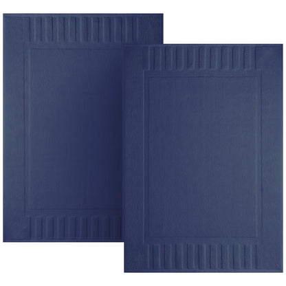 White Classic Luxury Aqua Bath Mats 22x34, 2 Pack, [Not a Bathroom Rug]