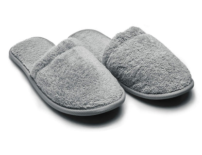 Arus Womens Turkish Terry Cotton Cloth Bath Spa Slippers, White, 6-9.5
