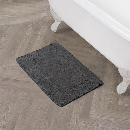 Laura Ashley Ruffle Border 100% Cotton Bath Rug, Sage Green, 17"x 24"