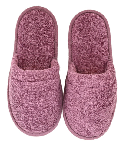 Arus Women's Turkish Terry Cotton Cloth Bath Spa Slippers Powder Pink 6-9.5